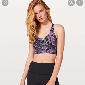 Lululemon free to be moved bra sz 8 memoir purple